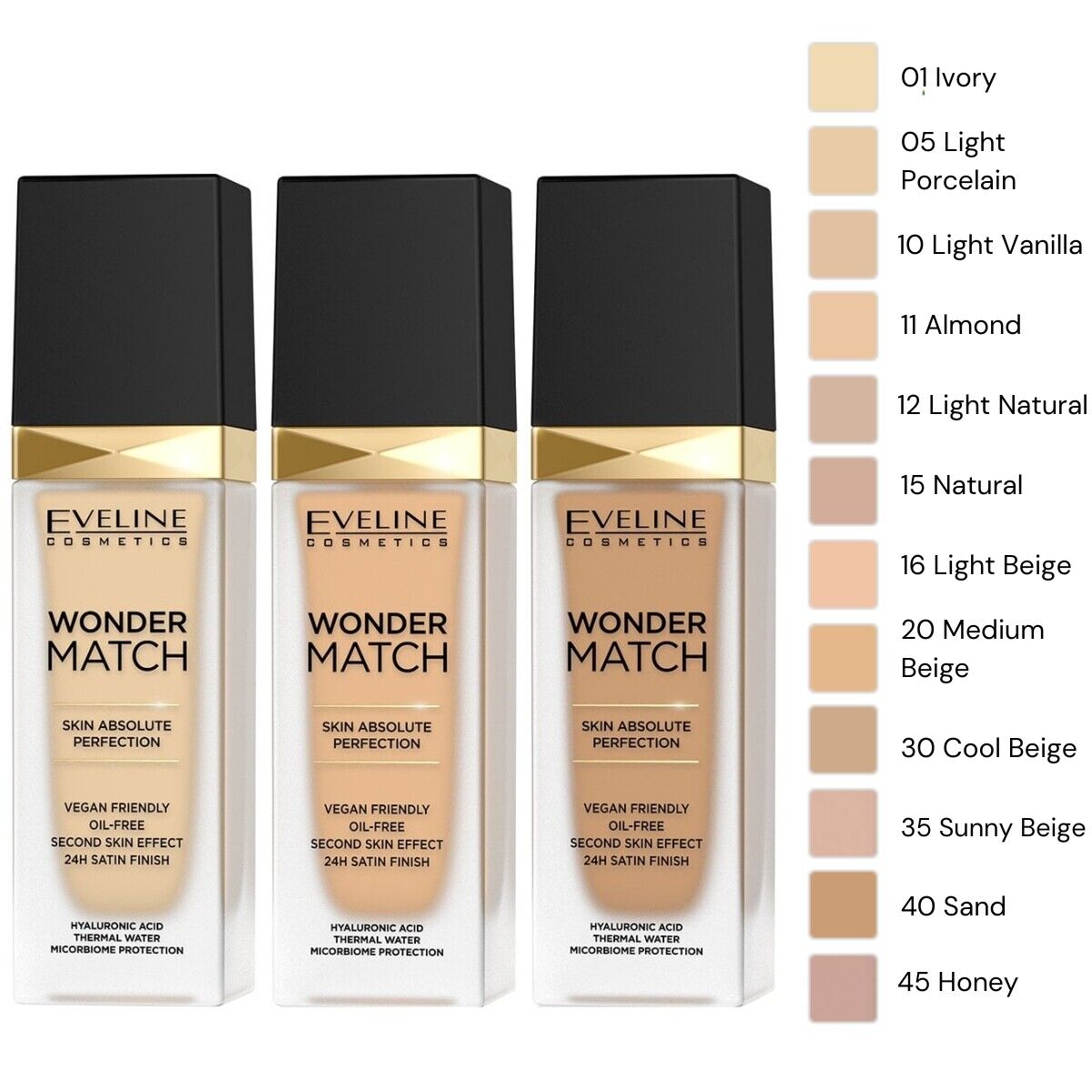 EVELINE Wonder Match tečni puder, 30 ml | VESNA.RS