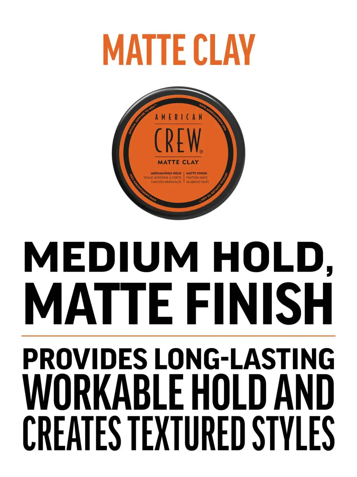 American Crew Matirajuća glina za kosu MATTE CLAY, 85 g | VESNA.RS