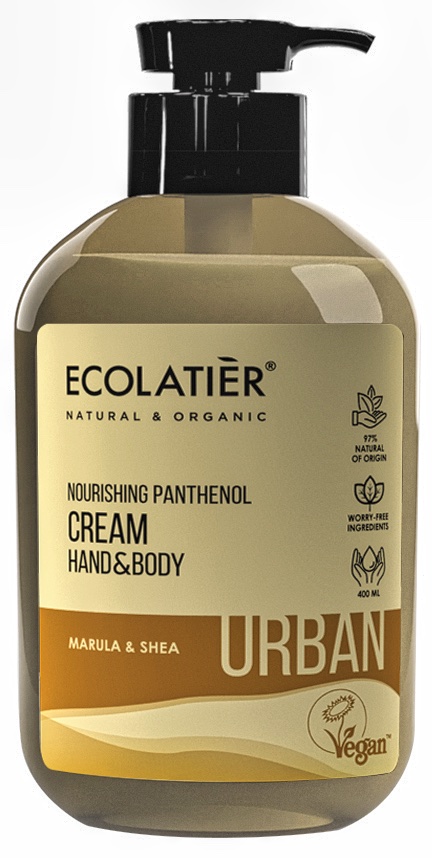 ECOLATIER URBAN Krema za ruke i telo za ishranu kože sa Pantenolom, 400 ml | VESNA.RS