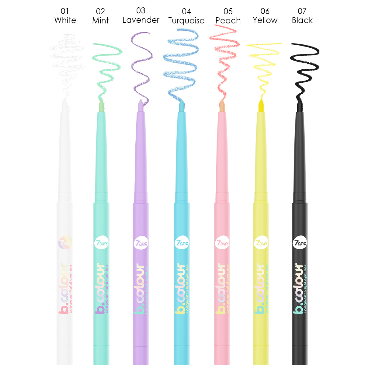 7DAYS B.COLOUR Longwear kajal ajlajner | VESNA.RS