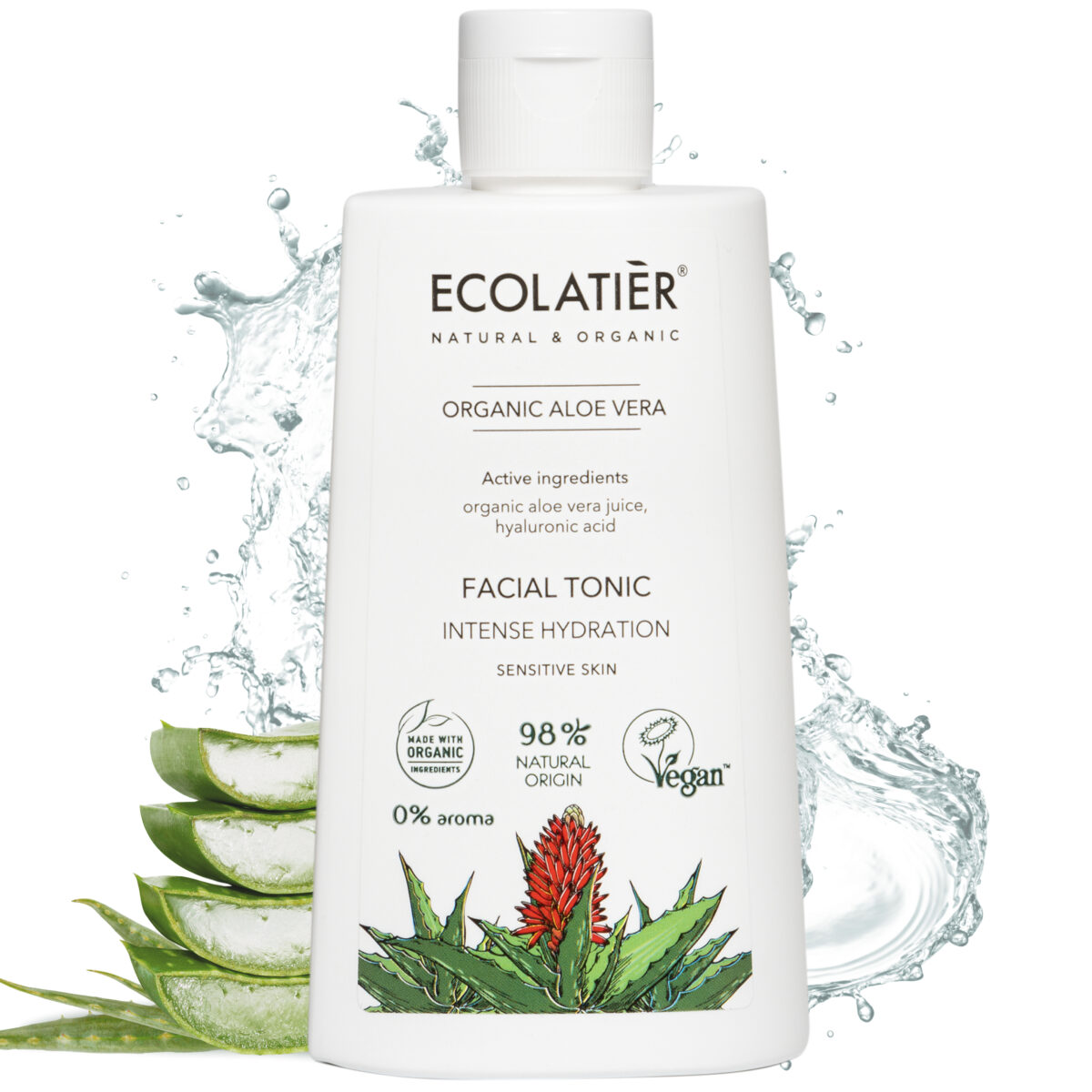ECOLATIER Tonik za lice Organic Aloe Vera, 250 ml | VESNA.RS
