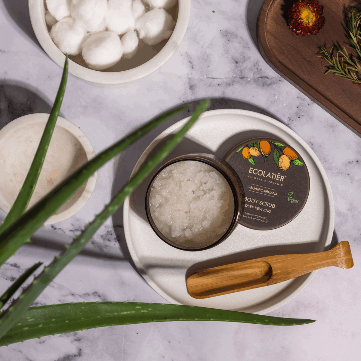 ECOLATIER Piling za telo Organic Argana, 300 g | VESNA.RS