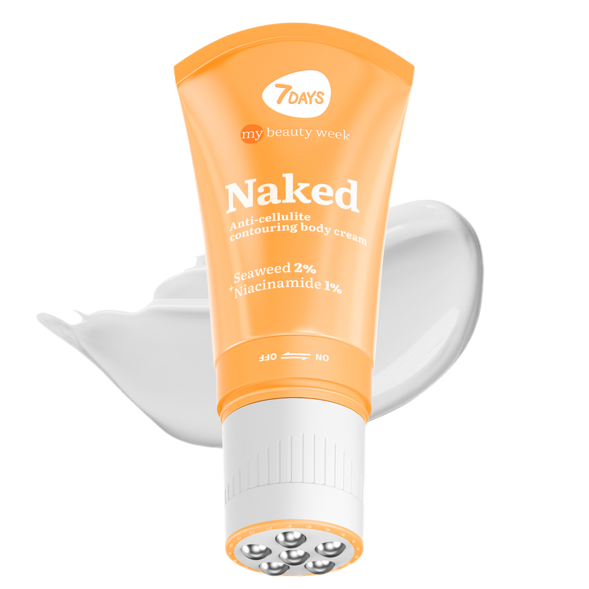 7DAYS MY BEAUTY WEEK NAKED Anti-celulit krema za telo Seaweed 2% + Niacinamide 1%, 130 ml | VESNA.RS