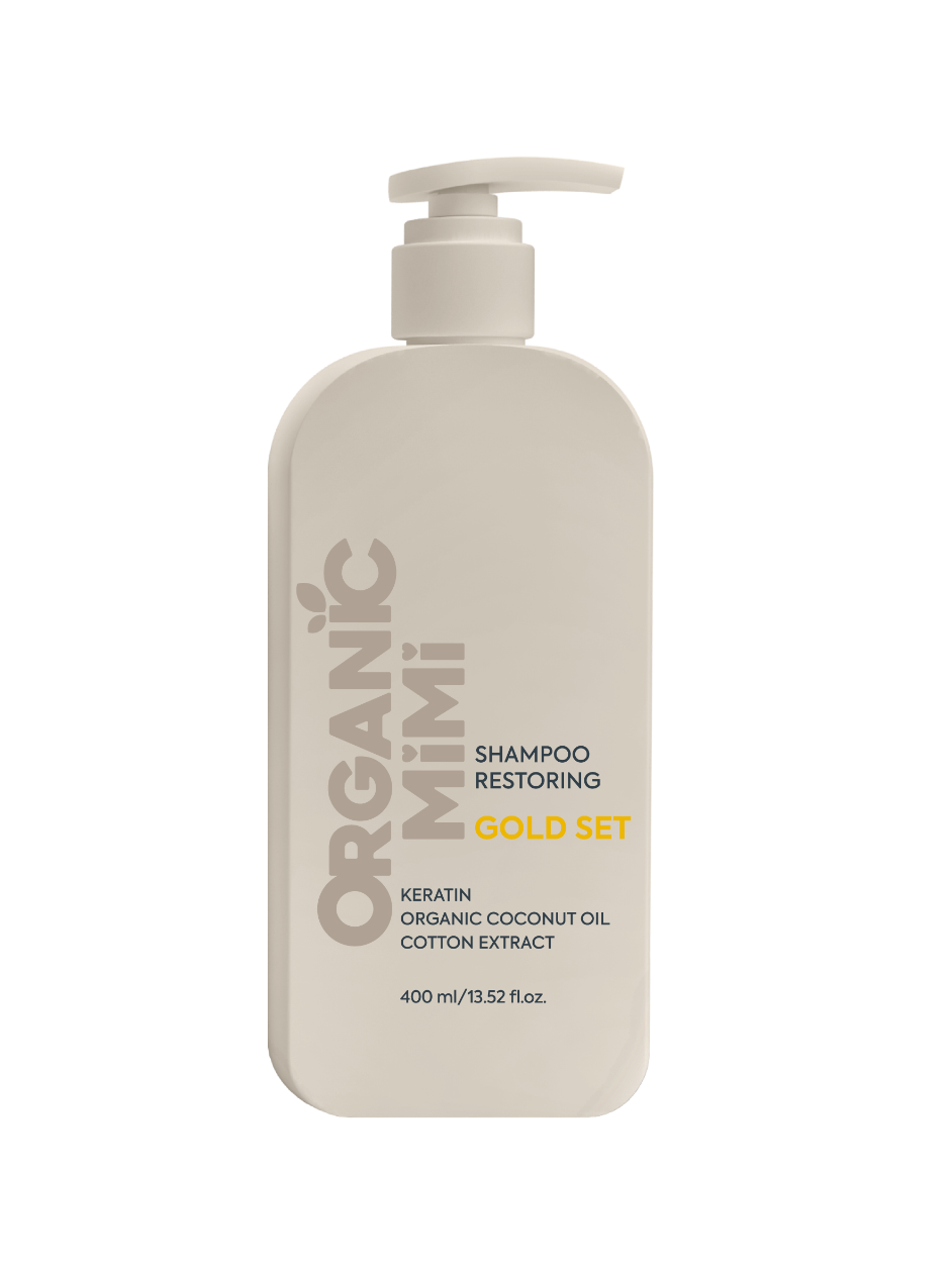 Organic Mimi Šampon Gold set za oštećenu kosu, 400 ml | VESNA.RS