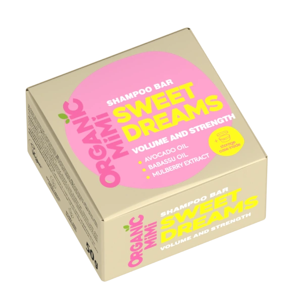 Organic Mimi Čvrsti šampon za volumen kose Sweet dreams, 50 g | VESNA.RS