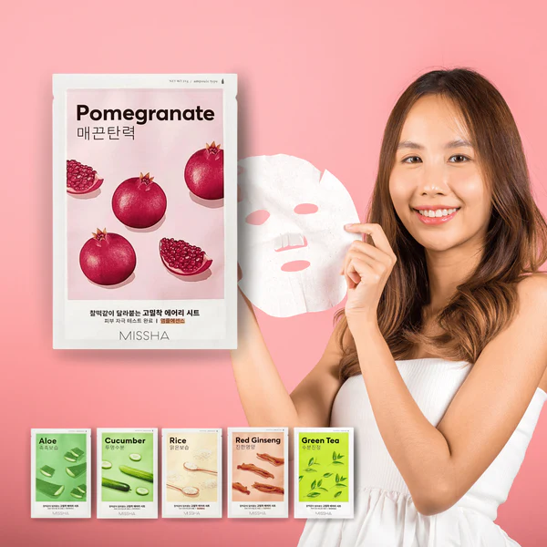 Airy fit sheet mask Pomegranate