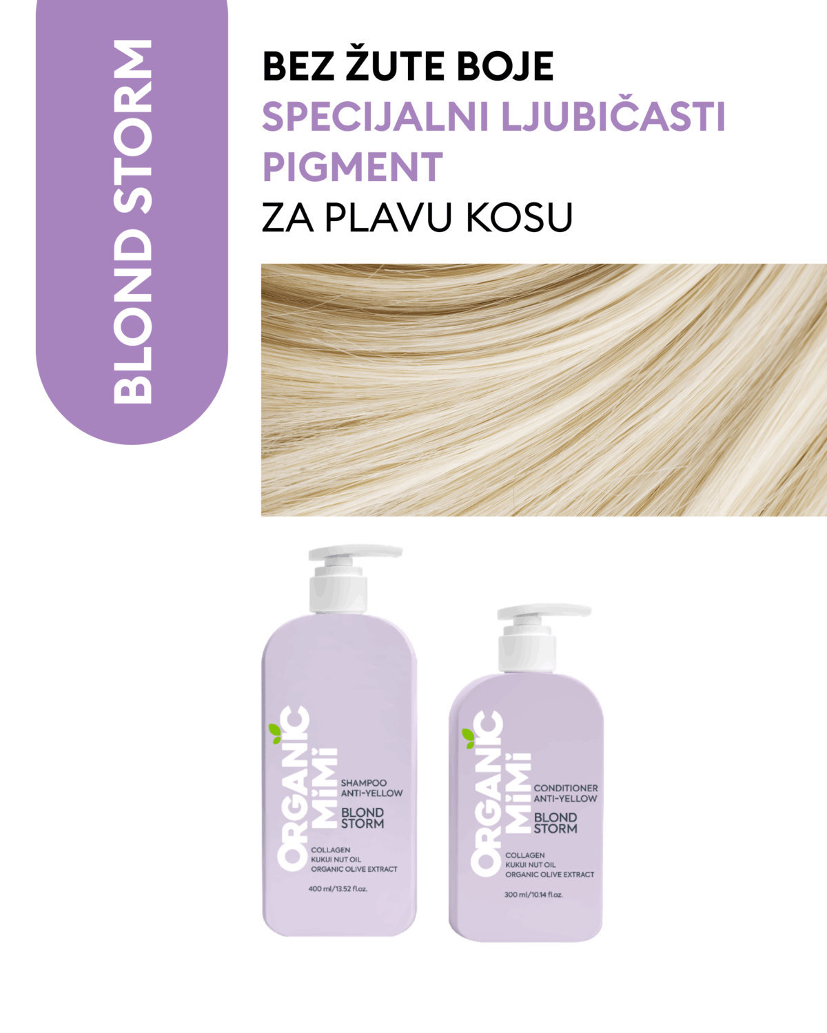 Balzam za plavu kosu Blond storm, 300 ml